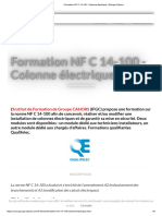 Formation NF C 14-100 - Colonne Électrique - Groupe Cahors