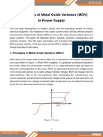 Applications of Metal Oxide Varistors (MOV) in Power Supply