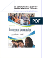 PDF Interpersonal Communication Everyday Encounters Wood 7Th Edition Test Bank Online Ebook Full Chapter