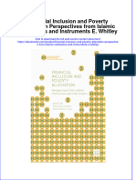 Financial Inclusion and Poverty Alleviation Perspectives From Islamic Institutions and Instruments E Whitley Online Ebook Texxtbook Full Chapter PDF