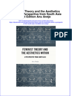 Ebook Feminist Theory and The Aesthetics Within A Perspective From South Asia 1St Edition Anu Aneja Online PDF All Chapter