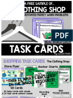 Task Cards The Clothing Store