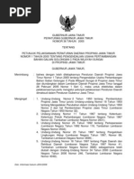 Download PergubJawa Timur No36 Tahun 2005 by AdiPrasNugroho SN73427890 doc pdf