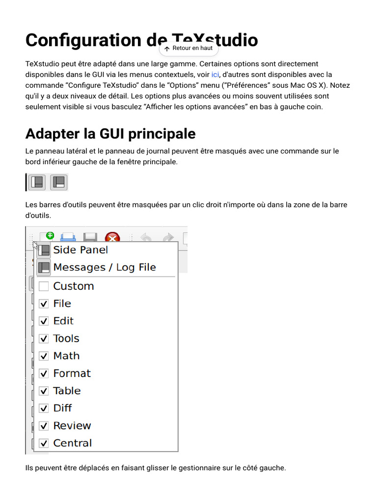 Configuration avancée de TeXstudio | PDF | Interface en ligne de ...