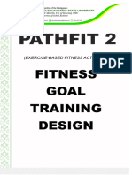 Fitness Goal Training Design 1