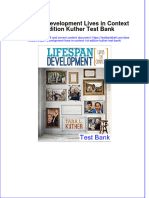 PDF Lifespan Development Lives in Context 1St Edition Kuther Test Bank Online Ebook Full Chapter