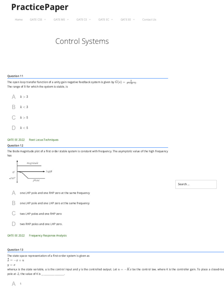 Control Systems: A B C D | PDF | Computer Engineering | Mechanics