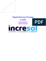 Repair - Service Process in SAP