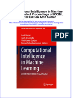 Ebook Computational Intelligence in Machine Learning Select Proceedings of Icciml 2021 1St Edition Amit Kumar Online PDF All Chapter