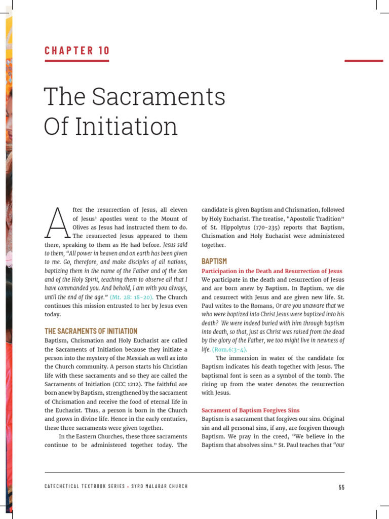 Catechism Textbook Pdf Baptism Eucharist