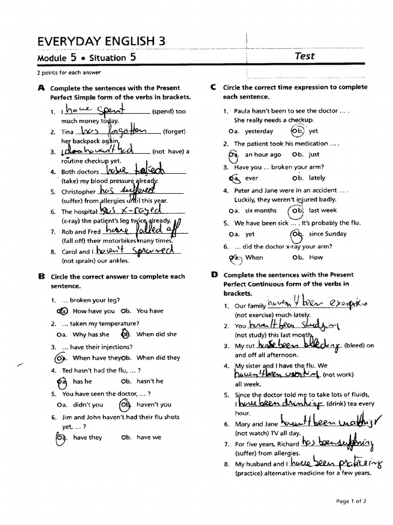 Modul Test 5 Axel AFD1A | PDF