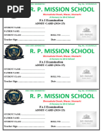 School Result Card Format 2024-2025 | PDF