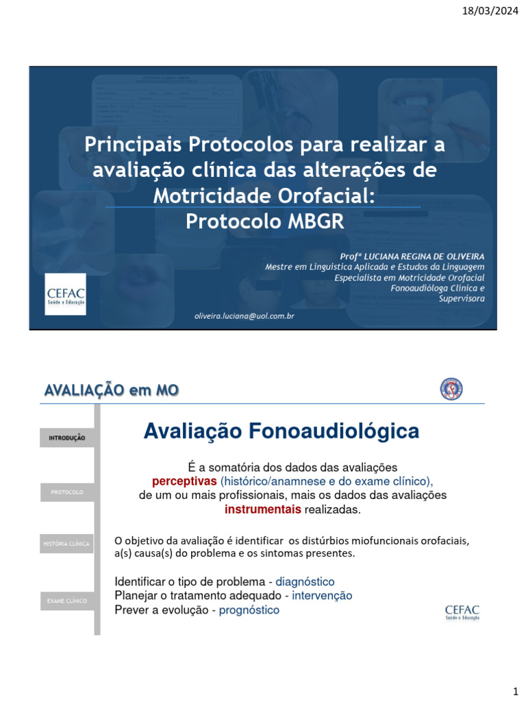 SLIDES - Protocolo MBGR Historia Clinica 23 03 2024 | PDF | Sistema de ...