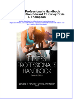 Download Fitness Professional S Handbook Seventh Edition Edward T Howley Dixie L Thompson online ebook  texxtbook full chapter pdf 