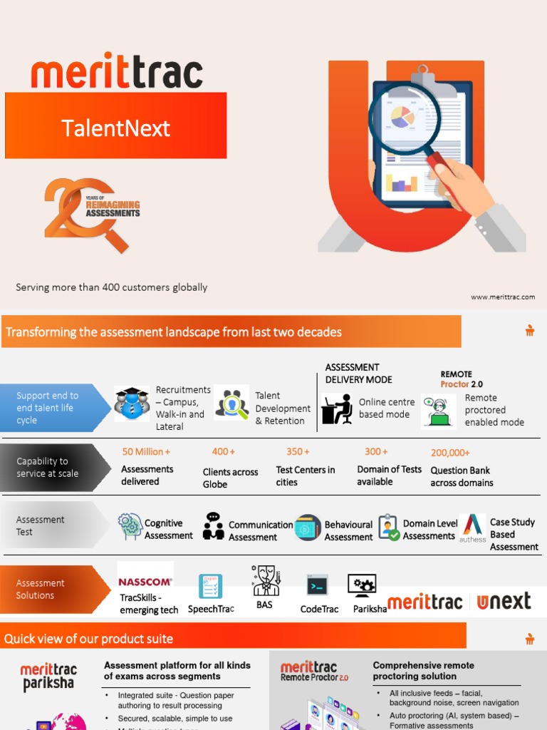 MeritTrac TalentNext Assessment Solutions | PDF | Artificial ...