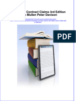 Ebook Evaluating Contract Claims 3Rd Edition John Mullen Peter Davison Online PDF All Chapter