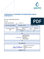 Corp-Hse-Std-080 Corporate Standard For Managing Hse in Contracts