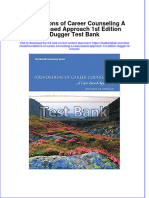 PDF Foundations of Career Counseling A Case Based Approach 1St Edition Dugger Test Bank Online Ebook Full Chapter