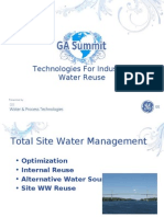 Technologies for Industrial Water Reuse