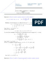 Corrigé Exs 1, 2,3,4 Et 5 Série 1