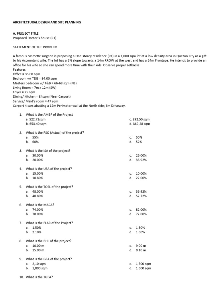 Architectural Design Checklist Guide | PDF | Drainage | Concrete