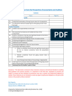 Going Concern Materials Summary