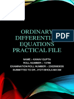 Ordinary Differential Equations Practical File