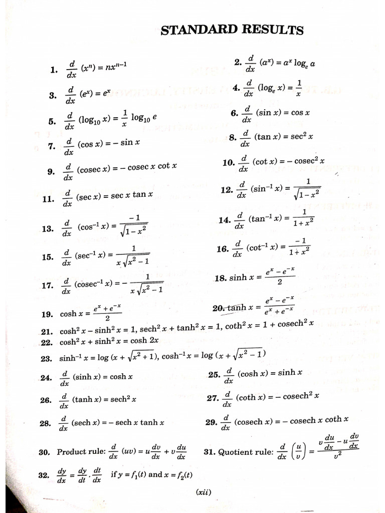 Integration Formulas | PDF