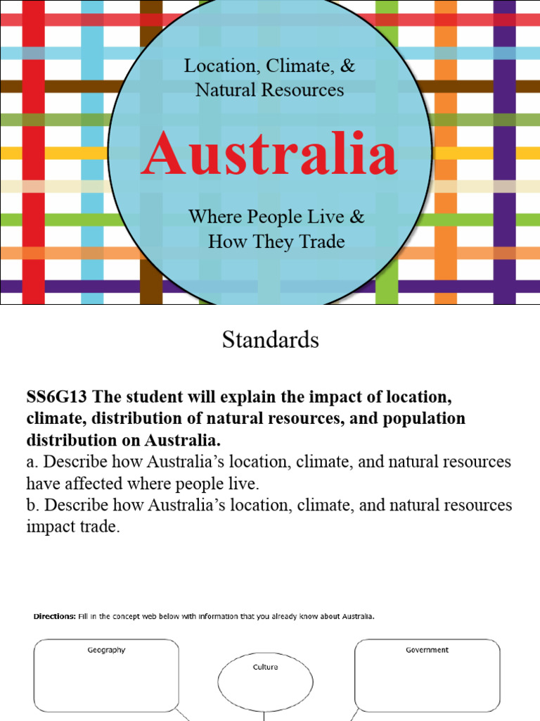 Australia: Climate and Population Insights | PDF | Australia | Mining