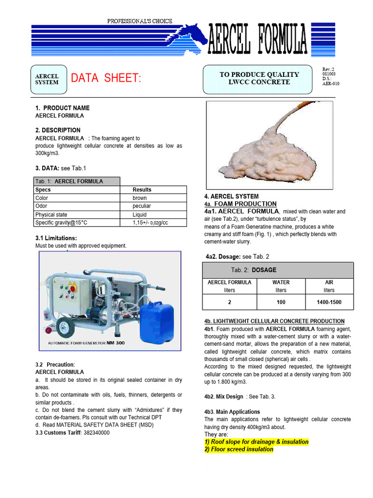 4.-AERCEL | PDF | Concrete | Foam