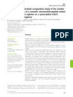 A Randomized, Controlled Comparative Study of The Wrinkle Reduction Benefits of A Cosmetic Niacinamide Peptide Retinyl Propionate Product Regimen vs. A Prescription 0Æ02% Tretinoin Product Regimen