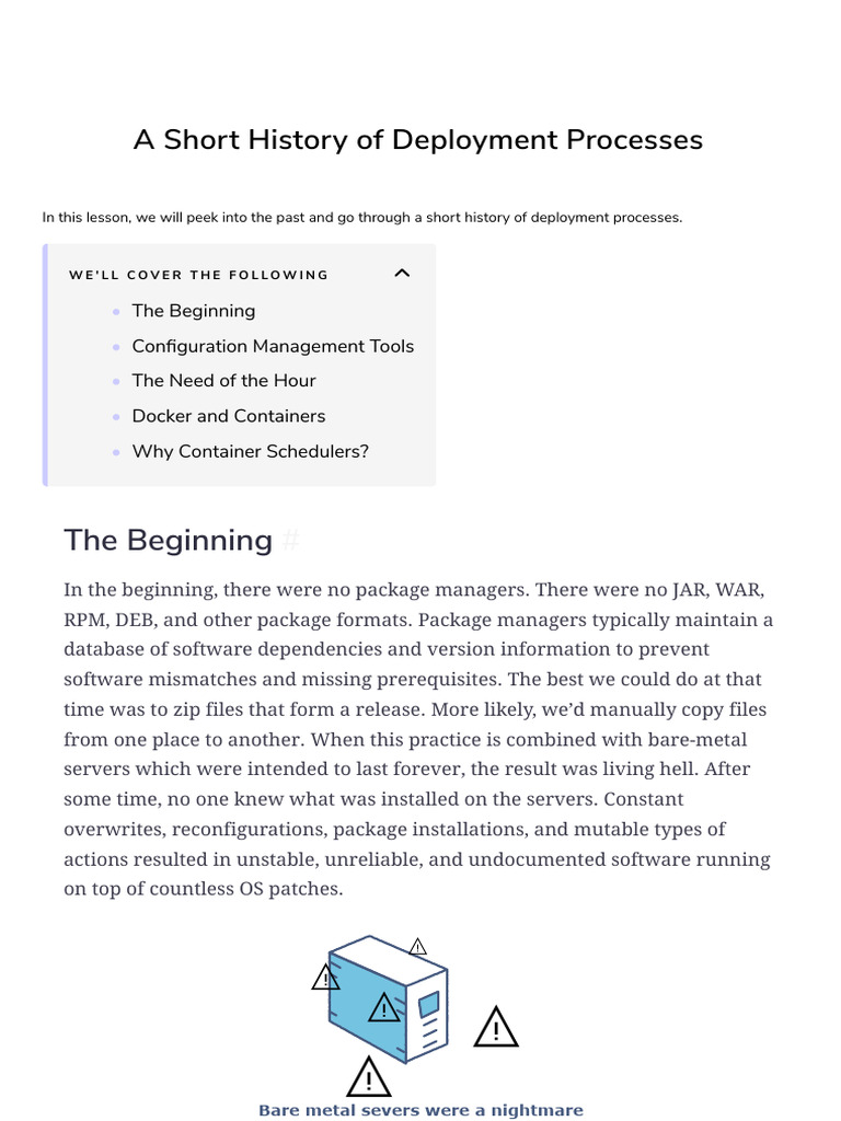 3 A Short History of Deployment Processes | PDF | Virtual Machine ...
