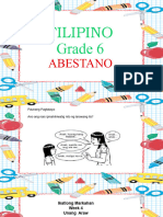 Filipino Grade 6: Abestano