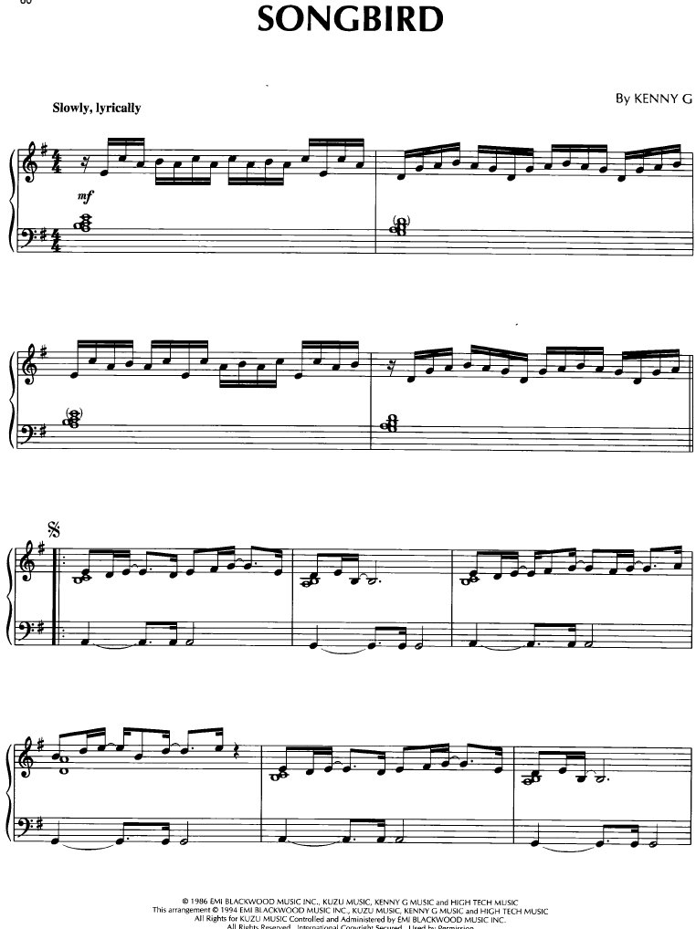 Songbird Kenny G