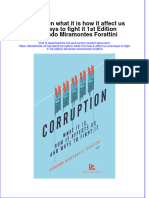 Ebook Corruption What It Is How It Affect Us and Ways To Fight It 1St Edition Fernando Miramontes Forattini Online PDF All Chapter