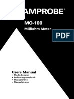 MO 100 Milliohm Meter Manual