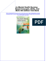 Download pdf Psychiatric Mental Health Nursing Evidence Based Concepts Skills And Practices Mohr 8Th Edition Test Bank online ebook full chapter 