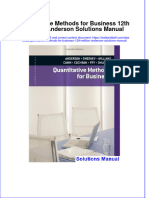 Download pdf Quantitative Methods For Business 12Th Edition Anderson Solutions Manual online ebook full chapter 