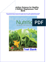 Download pdf Human Nutrition Science For Healthy Living 1St Edition Stephenson Test Bank online ebook full chapter 
