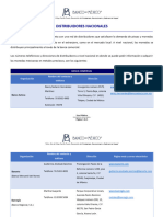 Distribuidores Nacionales: Banca Comercial