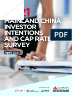 2021 Mainland China Investor Intentions and Cap Rate Survey