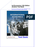 PDF International Economics 12Th Edition Salvatore Test Bank Online Ebook Full Chapter