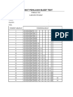 Format Penilaian Bleef Test