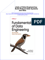 Download ebook Fundamentals Of Data Engineering Plan And Build Robust Data Systems Joe Reis online pdf all chapter docx epub 