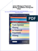 From Opinion Mining To Financial Argument Mining 1St Edition Chung Chi Chen Online Ebook Texxtbook Full Chapter PDF