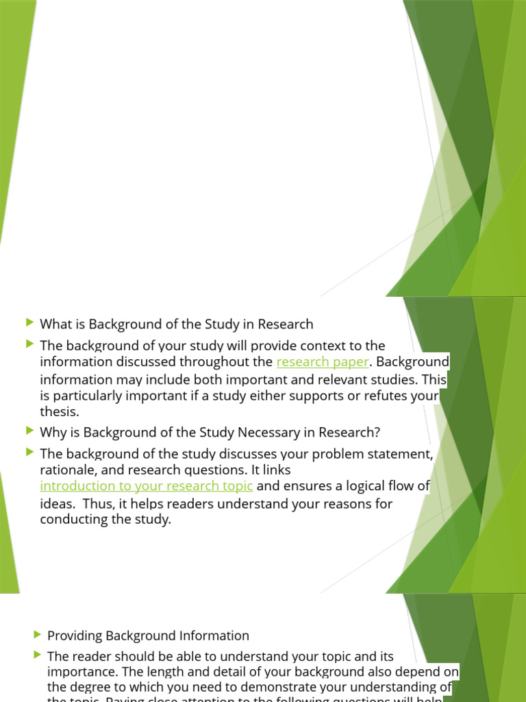 Writing Effective Research Backgrounds | PDF | Social Media | Popular ...