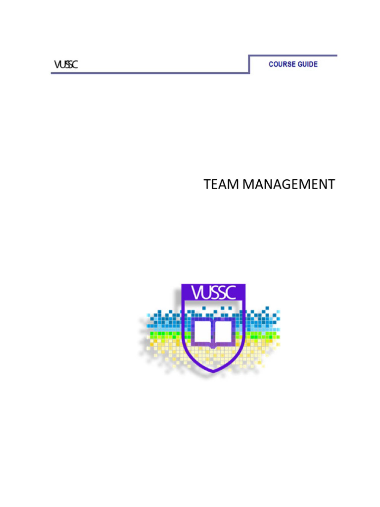 Team Management Course Overview | PDF | Leadership | Learning