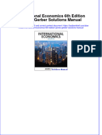 PDF International Economics 6Th Edition James Gerber Solutions Manual Online Ebook Full Chapter