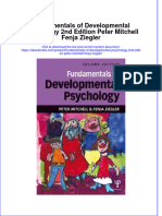 Download Fundamentals Of Developmental Psychology 2Nd Edition Peter Mitchell Fenja Ziegler online ebook  texxtbook full chapter pdf 