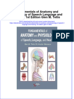 Fundamentals of Anatomy and Physiology of Speech Language and Hearing 1St Edition Glen M Tellis Online Ebook Texxtbook Full Chapter PDF